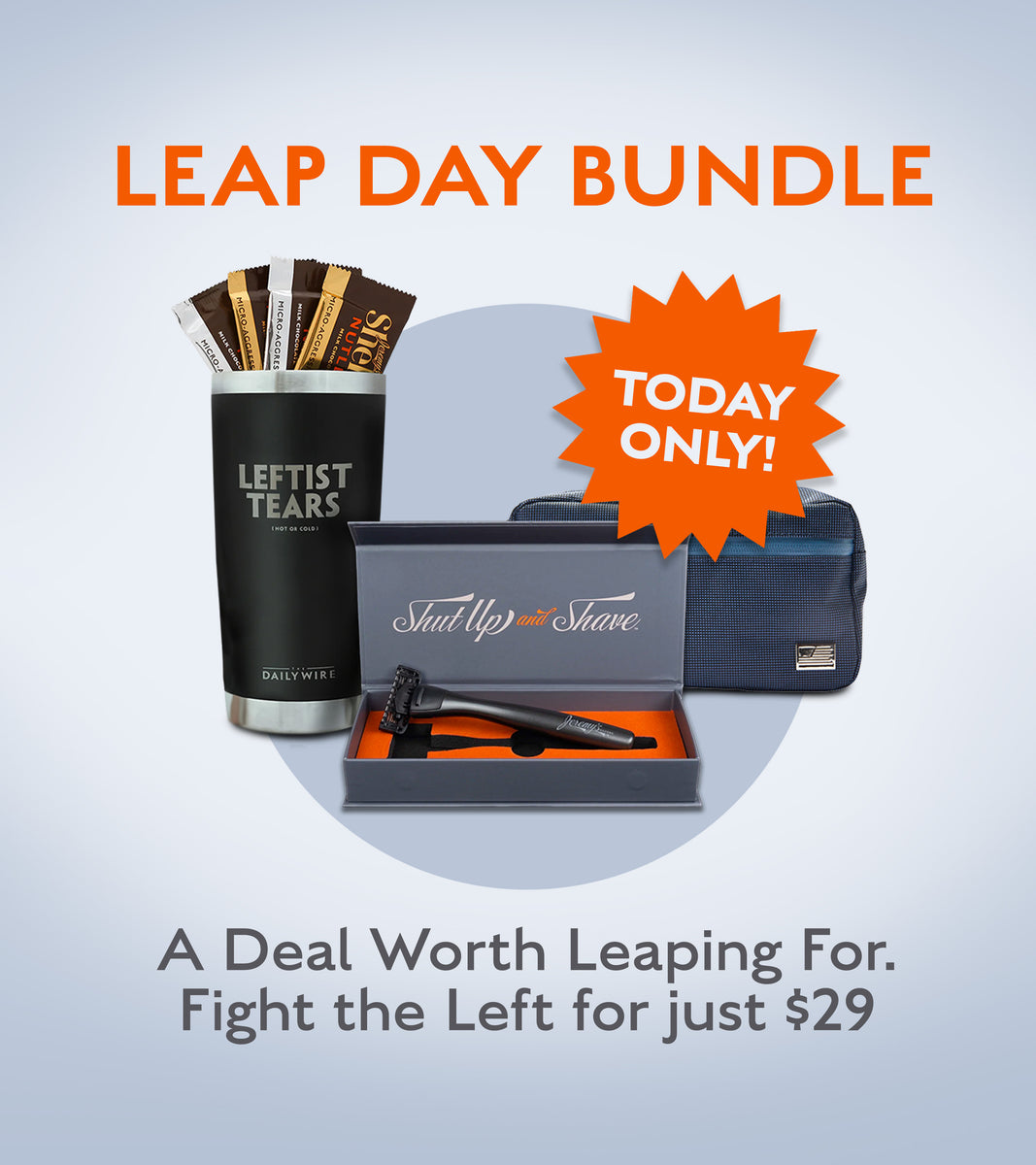 TODAY ONLY! Leap Day Bundle. A Deal Worth Leaping For. Fight the Left for just $29.