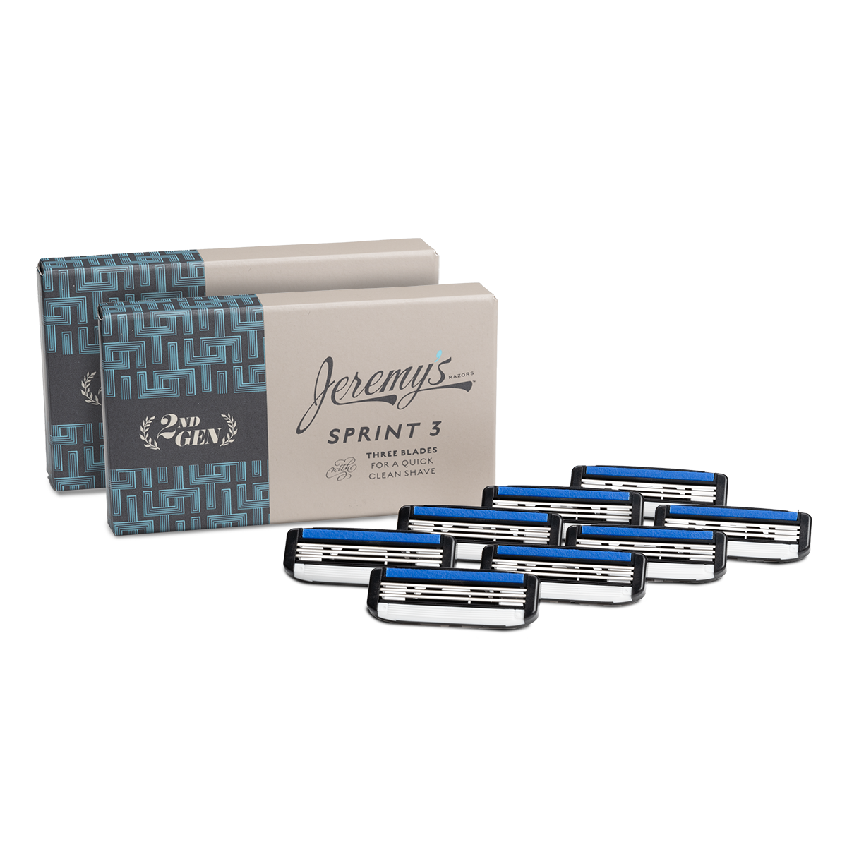 Sprint 3 razor packaging | High-performance men’s triple-blade razor